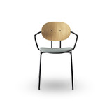 Piet Hein Dining Armchair with Upholstered Seat