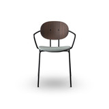 Piet Hein Dining Armchair with Upholstered Seat