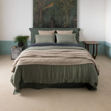 Lin Satin Duvet and Sham Set