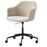 HW54 - HW57 Rely Upholstered Adjustable Swivel Armchair with Casters