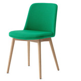 HW72 - HW75 Rely Upholstered Dining Chair with Wooden Base