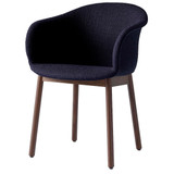 JH31 Elefy Upholstered Dining Armchair with Wooden Base