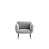 Nakki Lounge Chair by Woud - front view