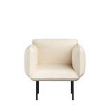 Nakki Lounge Chair by Woud - front view