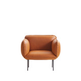 Nakki Lounge Chair by Woud - front view