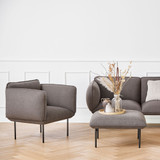 Nakki Lounge Chair by Woud - front view