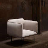 Nakki Lounge Chair by Woud - front view