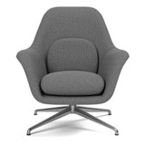 Swoon Swivel Petit Lounge Chair by Fredericia - front view