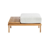 Rib Outdoor Ottoman Cushion