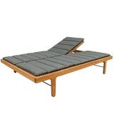 Rib Outdoor Double Daybed Cushion