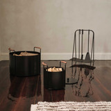 Port Firewood Bucket by Ferm Living - front view