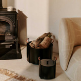 Port Firewood Bucket by Ferm Living - front view
