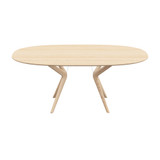 Lakri Oval Table by Artisan - front view