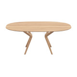 Lakri Oval Table by Artisan - front view