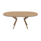 Lakri Oval Table by Artisan - front view