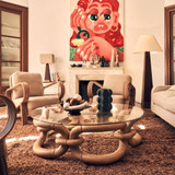 Bamboo Bracelet Sofa Table by Dusty Deco - front view