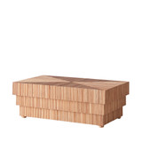 Mikado Rattan Coffee Table by Dusty Deco - front view