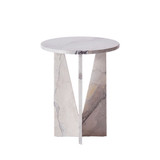 V Side Table by Dusty Deco - front view