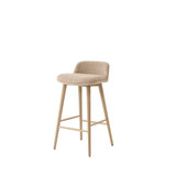 HW121 Rely Upholstered Counter Stool with Cushion by &Tradition - front view