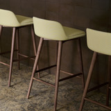 HW121 Rely Upholstered Counter Stool with Cushion by &Tradition - front view