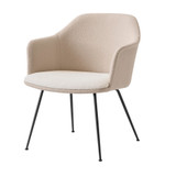 HW105 Rely Mix Upholstered Lounge Chair with Cushion by &Tradition - front view
