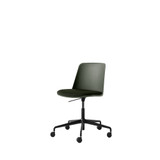 HW29 Rely Adjustable Swivel Chair with Casters + Cushion by &Tradition - front view