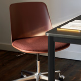 HW29 Rely Adjustable Swivel Chair with Casters + Cushion by &Tradition - front view