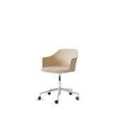 HW54 Rely Adjustable Swivel Armchair with Casters + Cushion by &Tradition - front view