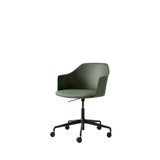 HW54 Rely Adjustable Swivel Armchair with Casters + Cushion by &Tradition - front view