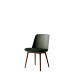 HW72 Rely Dining Chair with Wooden Base + Cushion by &Tradition - front view
