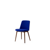 HW74 Rely Upholstered Dining Chair with Wooden Base + Cushion by &Tradition - front view