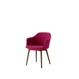 HW79 Rely Upholstered Dining Armchair with Wooden Base + Cushion by &Tradition - front view