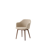 HW79 Rely Upholstered Dining Armchair with Wooden Base + Cushion by &Tradition - front view