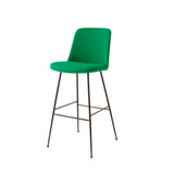 HW99 Rely Upholstered Bar Chair with Cushion by &Tradition - front view