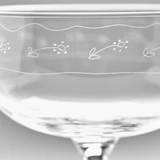 Anemone Vaniglia Midnight Flowers Champagne Coupe - Set of 2 by Serax - front view