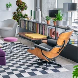 Eames® Lounge Chair + Ottoman by Herman Miller - front view