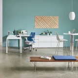 Eames® Molded Plastic Stool by Herman Miller - front view