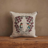 Hummingbird Hearts Pillow by  - front view