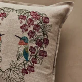 Hummingbird Hearts Pillow by  - front view