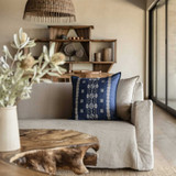 Berber Indigo Pillow by  - front view