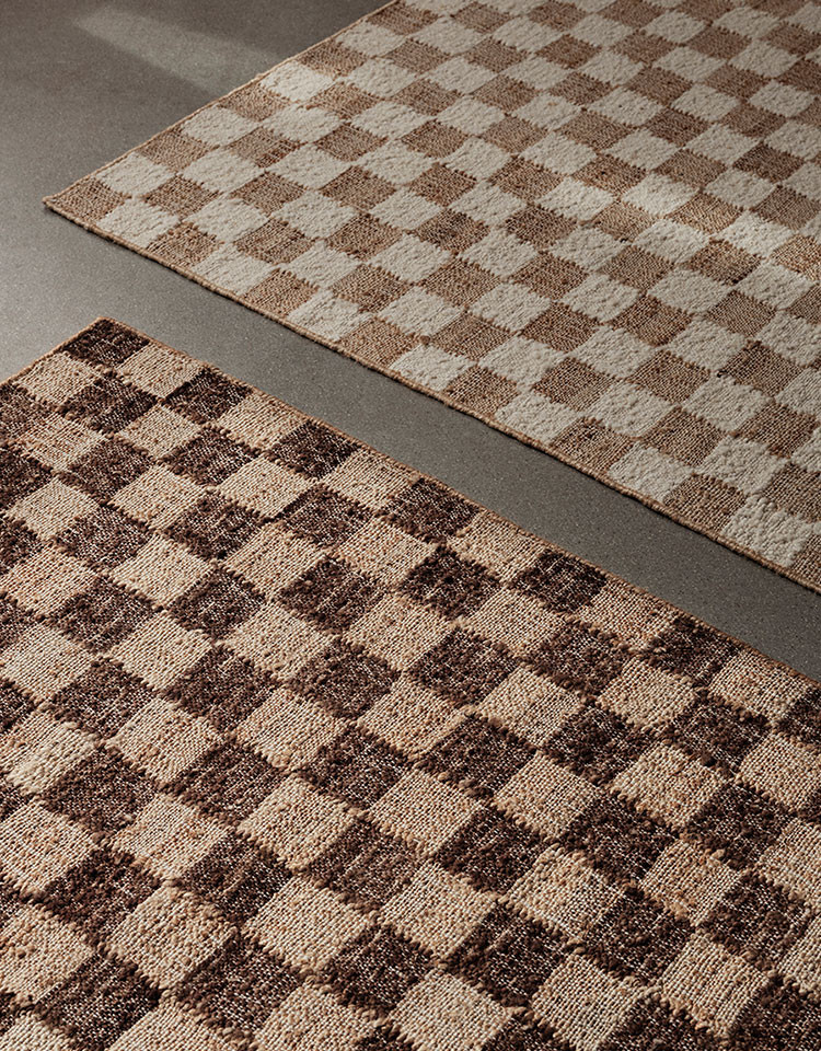 Check Wool Jute Rug | Artisanal Charm for Your Home by ferm LIVING