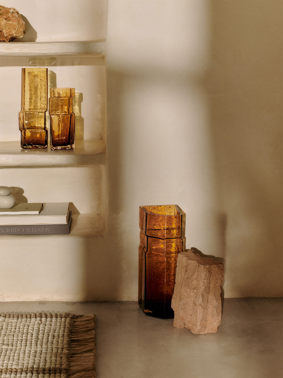 Muro Vase By Ferm Living Unique Recycled Glass Decorative Vase Photo Inspiration
