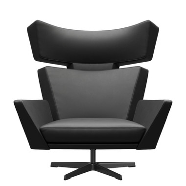 Oksen™ Lounge Chair by Fritz Hansen – front view