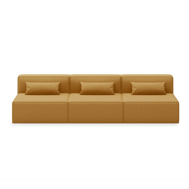 Mix Modular Armless 3 Piece Sofa