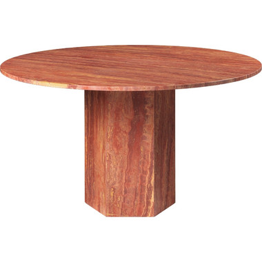 Epic Travertine Round Dining Table
