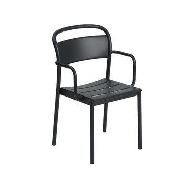 Linear Steel Side Armchair