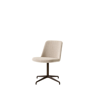 HW14 Rely Upholstered Swivel Chair with Cushion by &Tradition – front view