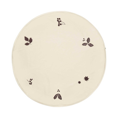 Oak Christmas Tree Round Blanket