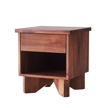 V Bedside Table by Dusty Deco – front view