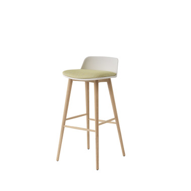 HW124 Rely Barstool with Cushion by &Tradition – front view